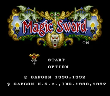 Magic Sword (USA) screen shot title